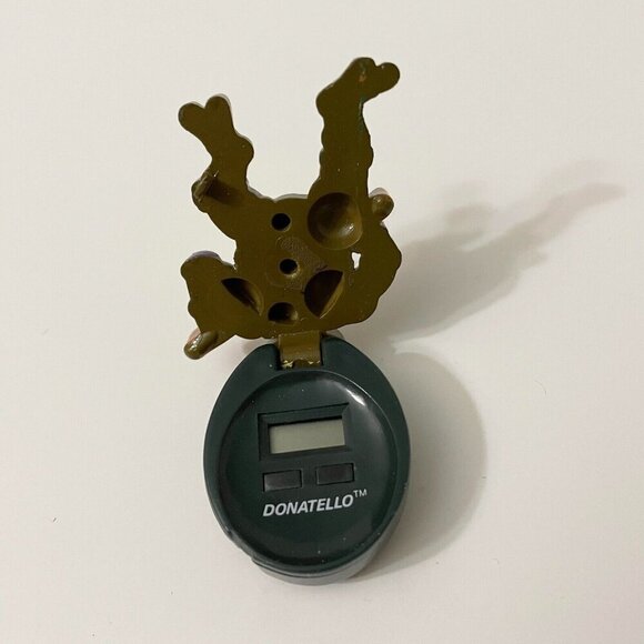 Vtg 80s Donatello TMNT Ninja Turtles Flip Watch No Band Not Working - Picture 10 of 15